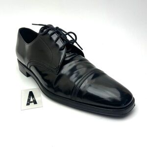 Prada Men's Spazzolato Leather Dress Shoes…